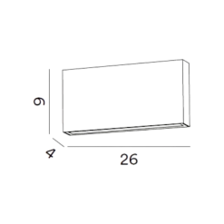 Applique Da Esterno-Perenz Illuminazione Pocket perenz applique per esterno led 24w cct grigio cemento ip65