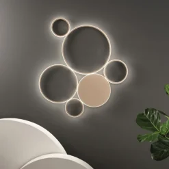Plafoniere Moderne-Ondaluce Pois pl oro gr plafoniera led 68w 4000k