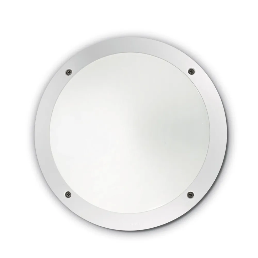 Applique Da Esterno-Ideal Lux Polar-1 ap1 applique da esterno parete soffitto resina anti corrosione bianca ip66