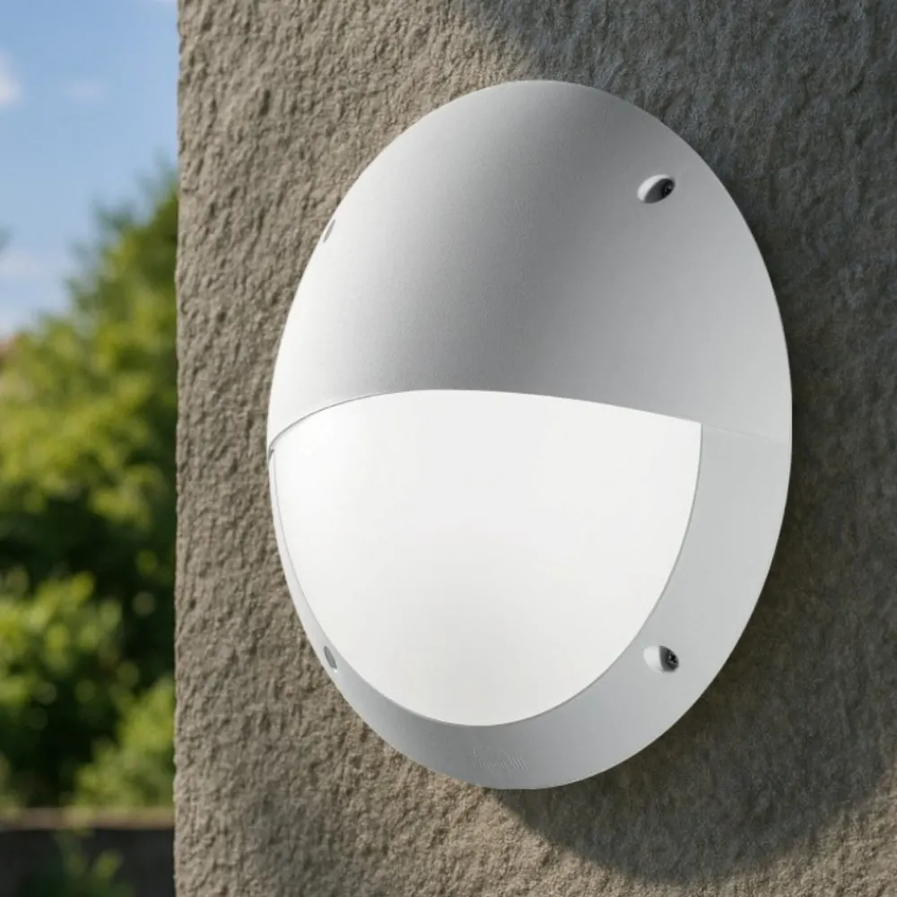 Applique Da Esterno-Ideal Lux Polar-2 ap1 applique da esterno ip66 bianco