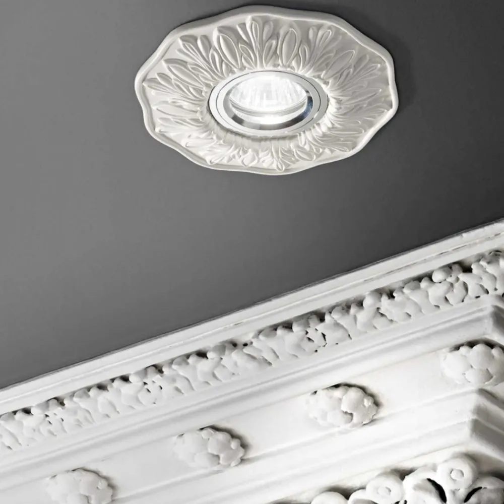 Faretti Da Incasso-Ideal Lux Polka faretto da incasso metallo bianco stile classico
