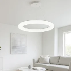 Lampadari Moderni-Linea Light Polo lampadario cerchio led moderno dimmerabile dali