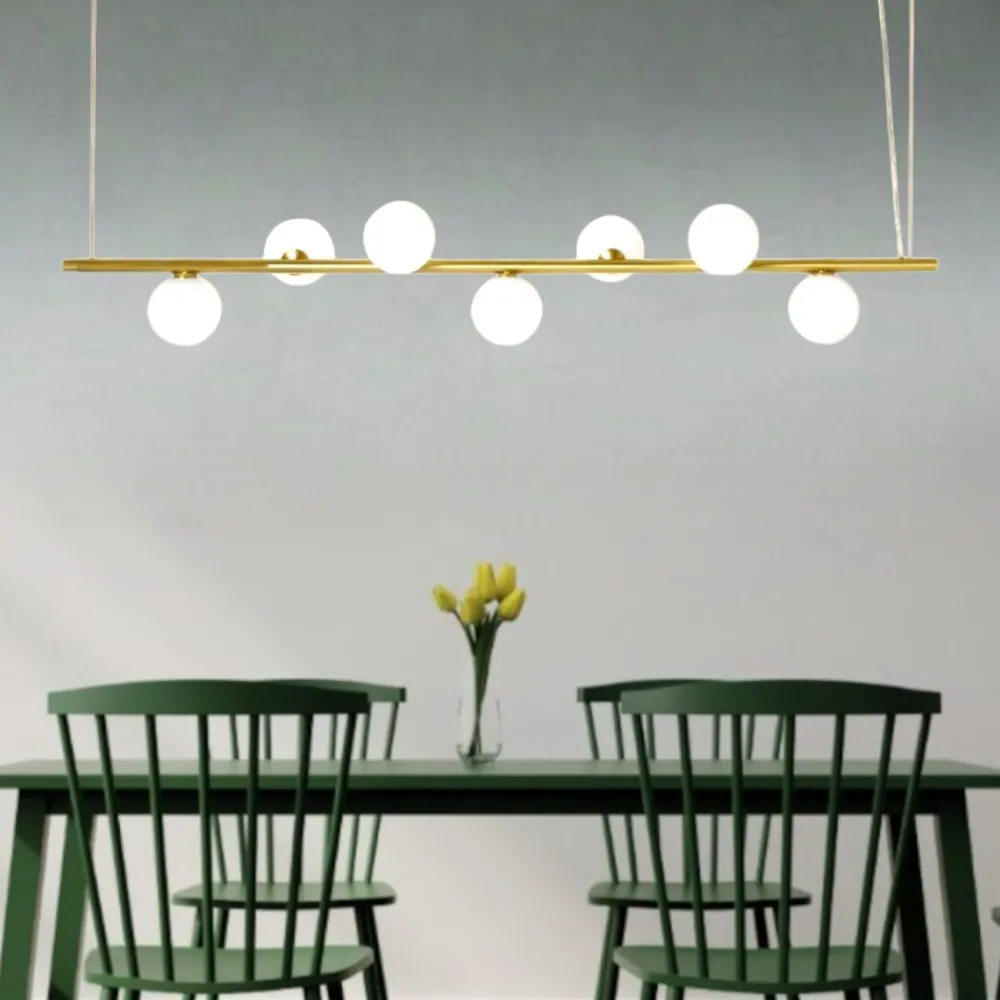 Lampadari Moderni-Miloox Pomi lampadario per soggiorno moderno oro