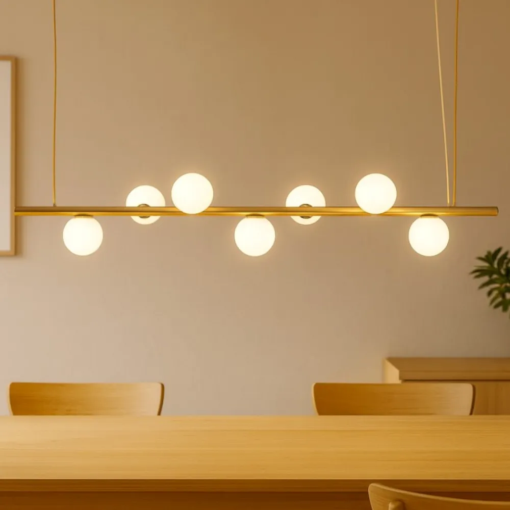 Lampadari Moderni-Miloox Pomi lampadario per soggiorno moderno oro