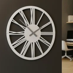 Orologi Da Parete Moderni-Selezionato da Mazzolaluce Pompei orologio da muro numeri romani 60cm bianco