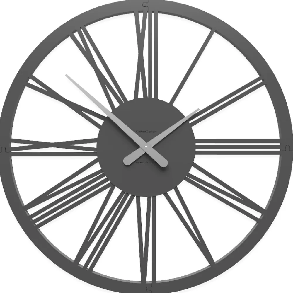 Orologi Da Parete Moderni-Selezionato da Mazzolaluce Pompei orologio da parete numeri romani 60 grigio quarzo