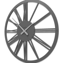 Orologi Da Parete Moderni-Selezionato da Mazzolaluce Pompei orologio da parete numeri romani 60 grigio quarzo