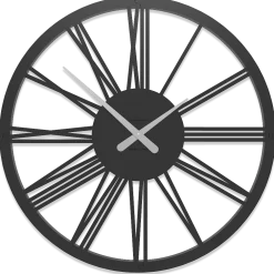 Orologi Da Parete Moderni-Selezionato da Mazzolaluce Pompei orologio da parete numeri romani 60 nero