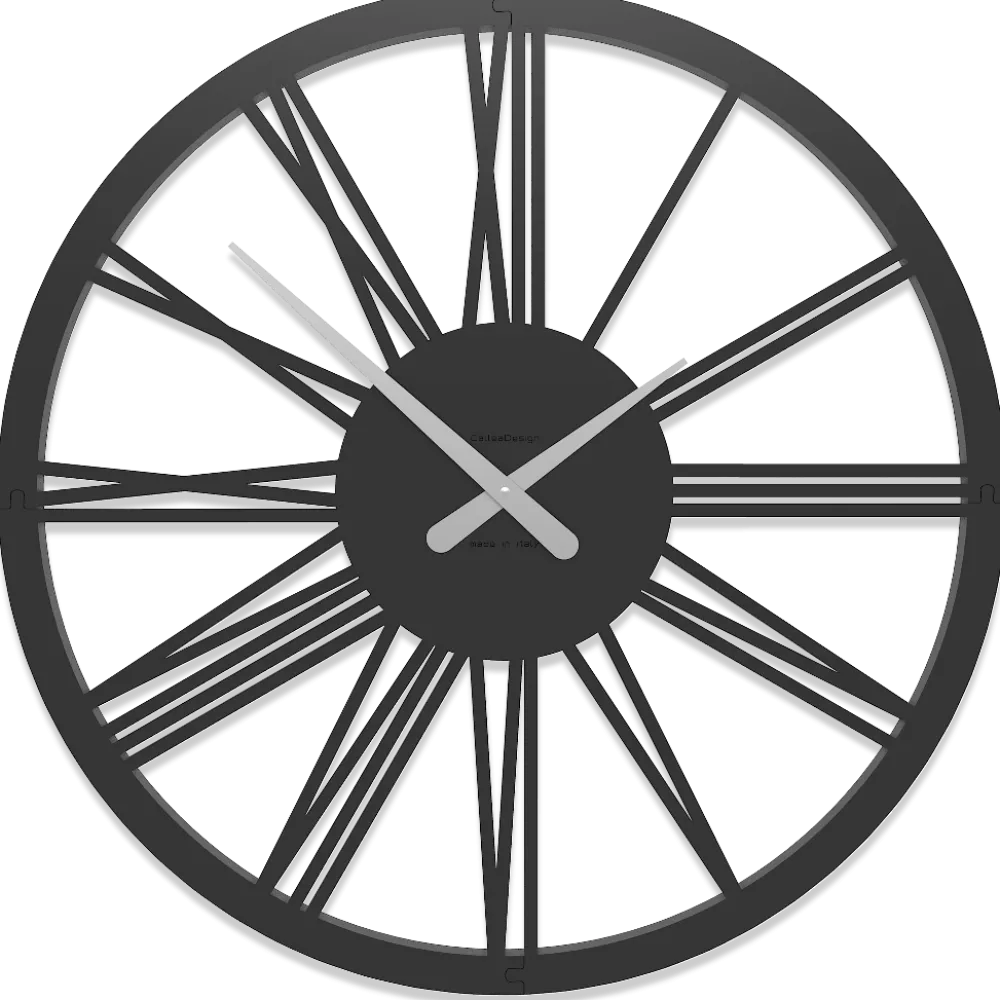 Orologi Da Parete Moderni-Selezionato da Mazzolaluce Pompei orologio da parete numeri romani 60 nero