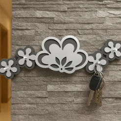 Mobili Ingresso Moderni-Selezionato da Mazzolaluce Portachiavi da parete moderno magnetico legno alluminio antracite