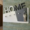 Mobili Ingresso Moderni-Selezionato da Mazzolaluce Portachiavi moderno da parete legno colore grigio quarzo