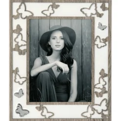 Soprammobili Moderni-Bongelli Preziosi Portafoto moderno da tavolo 18x24 farfalle