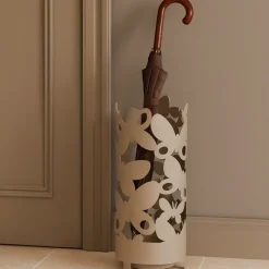 Mobili Ingresso Moderni-Selezionato da Mazzolaluce Portaombrelli farfalle moderno metallo beige