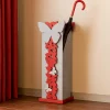 Mobili Ingresso Moderni-Selezionato da Mazzolaluce Portaombrelli farfalle moderno legno colore rosso rubino grigio