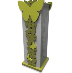 Mobili Ingresso Moderni-Selezionato da Mazzolaluce Portaombrelli moderno butterfly legno colore verde oliva