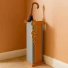 Mobili Ingresso Moderni-Selezionato da Mazzolaluce Portaombrelli moderno merletto legno colore terracotta