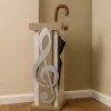 Mobili Ingresso Moderni-Selezionato da Mazzolaluce Portaombrelli moderno musicale legno colore alluminio