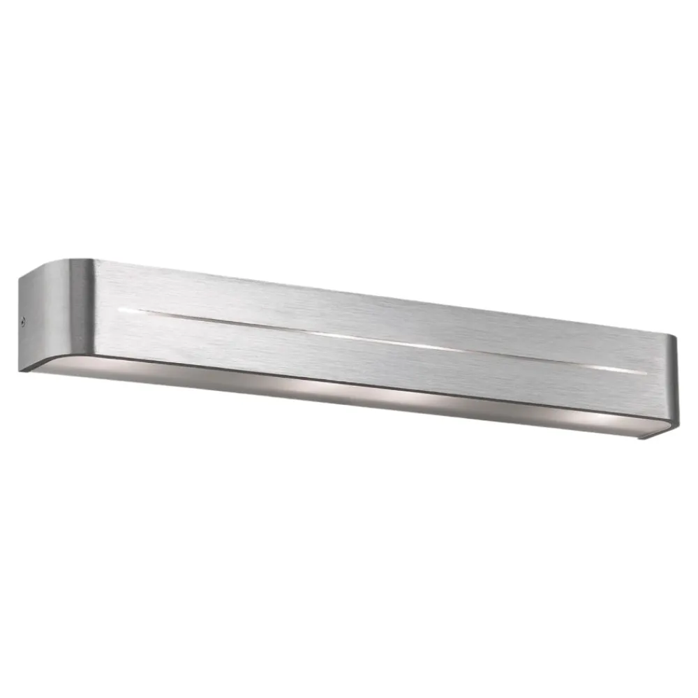 Applique Da Parete-Ideal Lux Posta ap4 applique da parete 62cm alluminio spazzolato