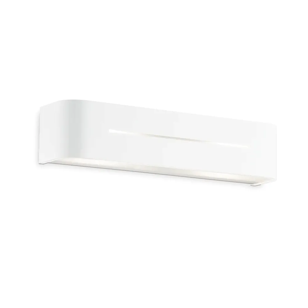 Applique Da Parete-Ideal Lux Posta ap2 lampada da parete bianco 36cm rettangolare