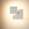 Applique Da Parete-Ideal Lux Pouche ap square applique led 14w 3000k bianco