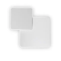 Applique Da Parete-Ideal Lux Pouche ap square applique led 14w 3000k bianco