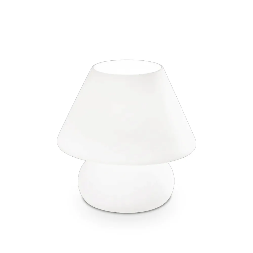 Abat Jour-Ideal Lux Prato tl1 big abat jour camera da letto moderna vetro bianco