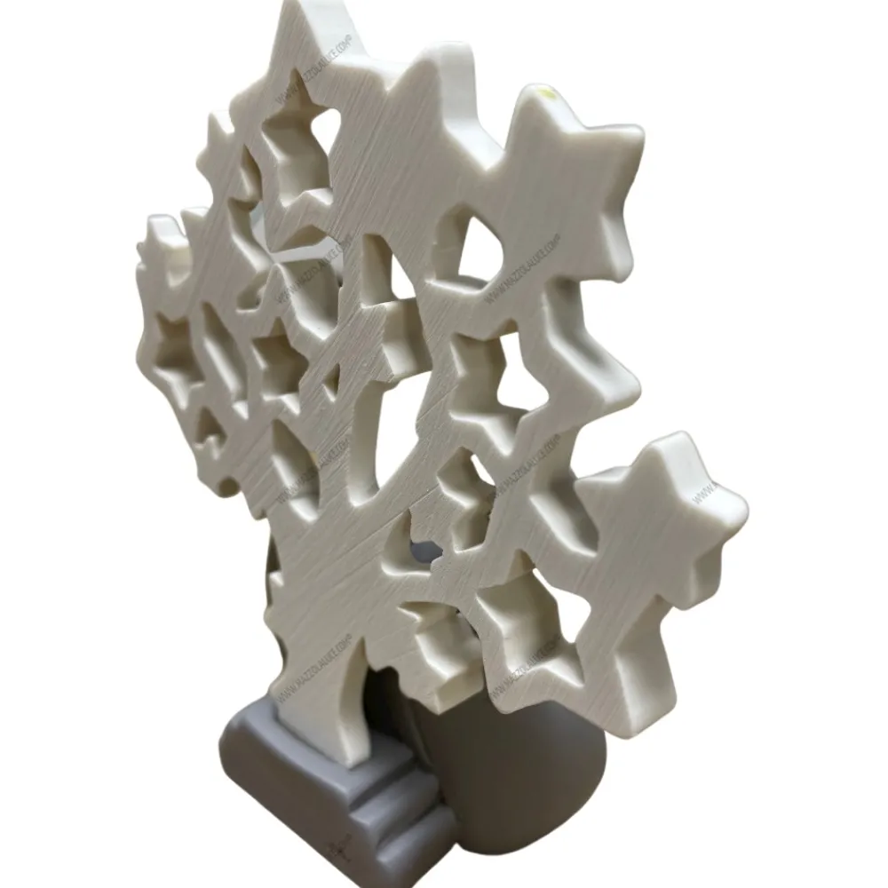 Presepi Di Natale-Bongelli Preziosi Presepe albero stelle grigio h12 moderno
