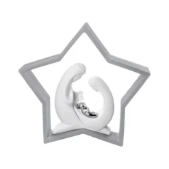 Presepi Di Natale-Bongelli Preziosi Presepe h28 cm statuina di natale grigio