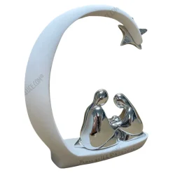 Presepi Di Natale-Bongelli Preziosi Presepe cometa di natale statuina bianco h13 natività