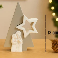 Presepi Di Natale-Bongelli Preziosi Presepe di natale h13 cm moderna statuina nocciola