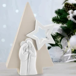 Presepi Di Natale-Bongelli Preziosi Presepe di natale h13 cm moderna statuina nocciola