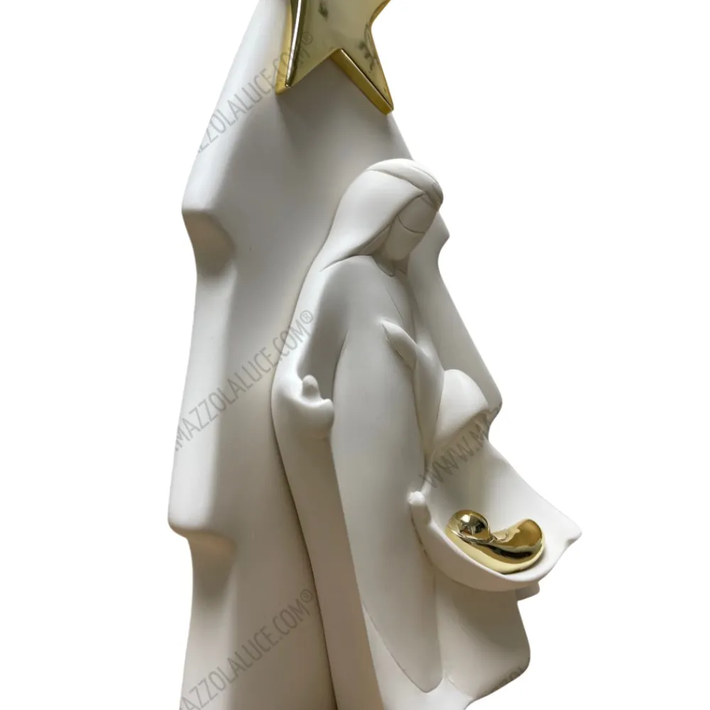Presepi Di Natale-Bongelli Preziosi Presepe moderno di natale h32cm oro statuina natività