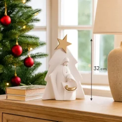 Presepi Di Natale-Bongelli Preziosi Presepe moderno di natale h32cm oro statuina natività