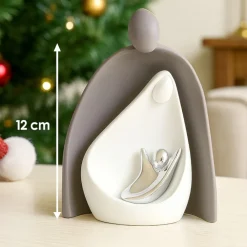 Presepi Di Natale-Bongelli Preziosi Presepe natale statuetta h12 cm natività tortora