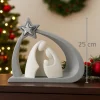 Presepi Di Natale-Bongelli Preziosi Presepe natalizio statuetta nativita h25 grigio