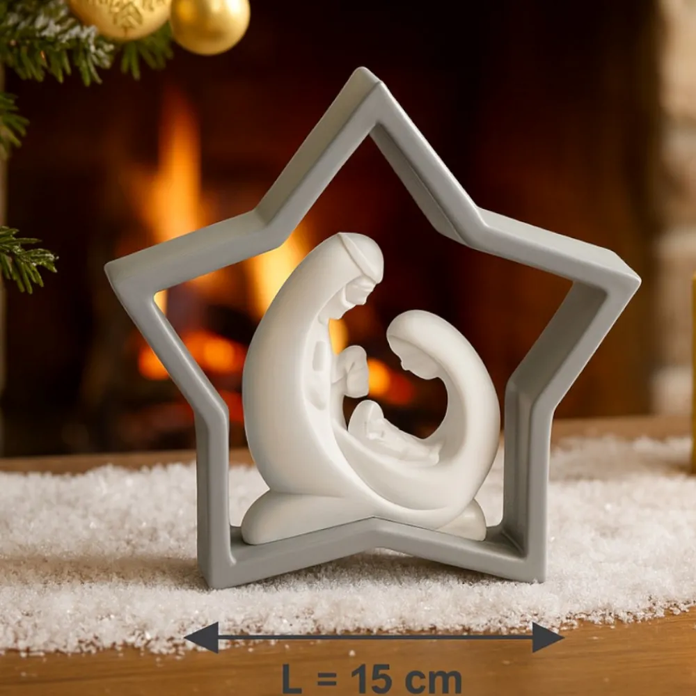 Presepi Di Natale-Bongelli Preziosi Presepe statuina di natale grigio d15