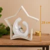 Presepi Di Natale-Bongelli Preziosi Presepe statuina stella natale h28 cm nocciola