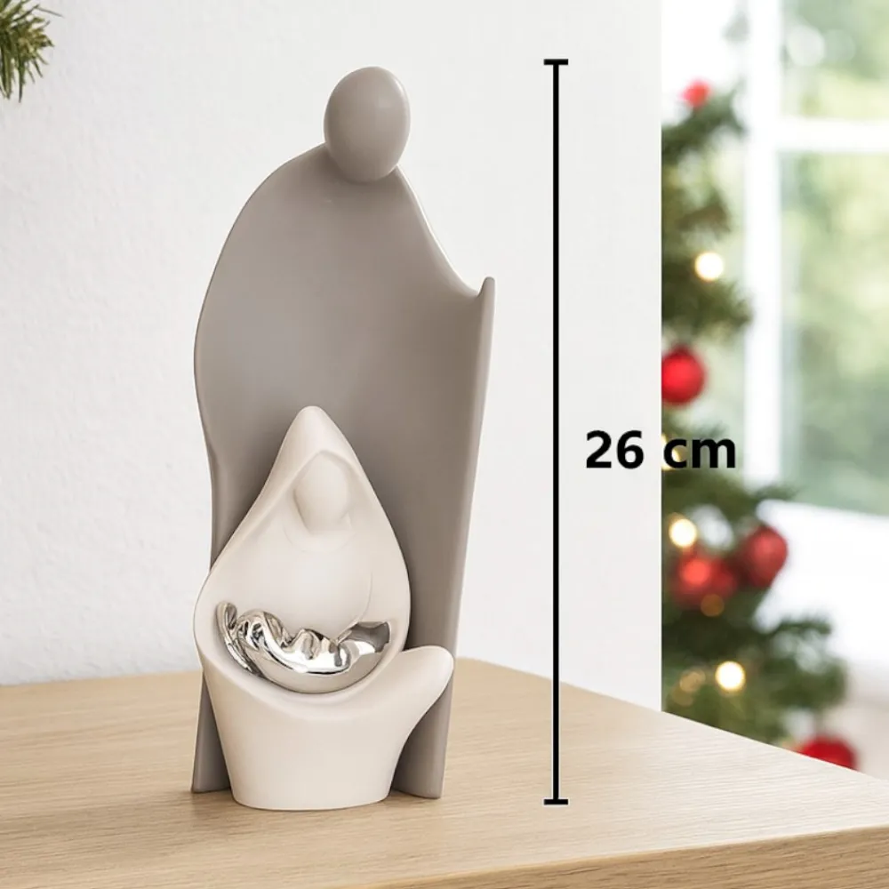 Presepi Di Natale-Bongelli Preziosi Presepe stilizzato moderno grigio h26