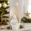 Presepi Di Natale-Bongelli Preziosi Presepe stilizzato moderno nocciola h26