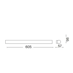 Applique Da Bagno-Ideal Lux Pretty ap d060 applique da bagno ip54 led11,5w 3000k
