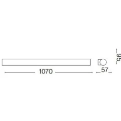 Applique Da Bagno-Ideal Lux Pretty ap d107 applique da bagno ip54 led 24w 3000k