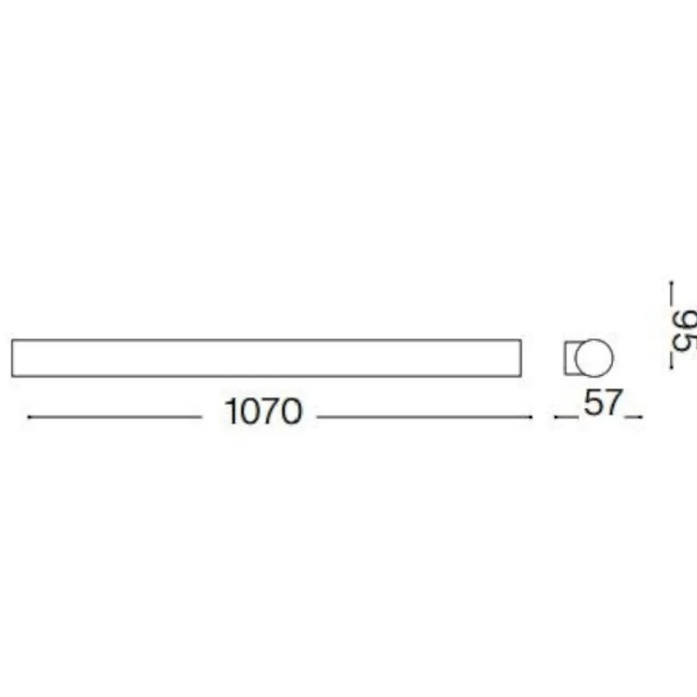 Applique Da Bagno-Ideal Lux Pretty ap d107 applique da bagno ip54 led 24w 3000k