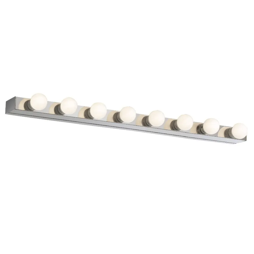 Applique Da Bagno-Ideal Lux Prive ap8 applique bagni per grande specchio cromo