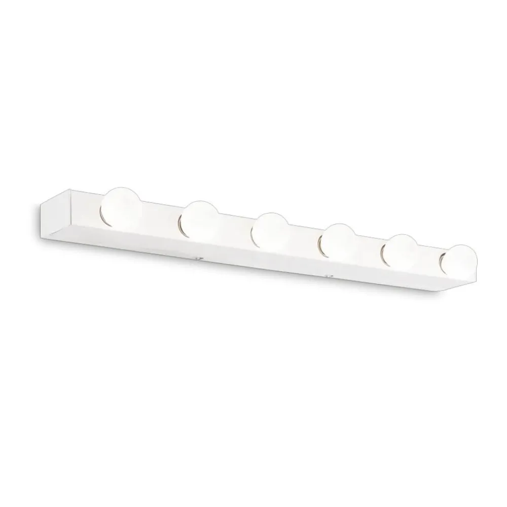Applique Da Bagno-Ideal Lux Prive' ap6 applique moderna bianca sei luci
