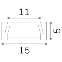 Strisce Led-Ideal Lux Profilo alto bianco 3mt per strisce led max 11mm