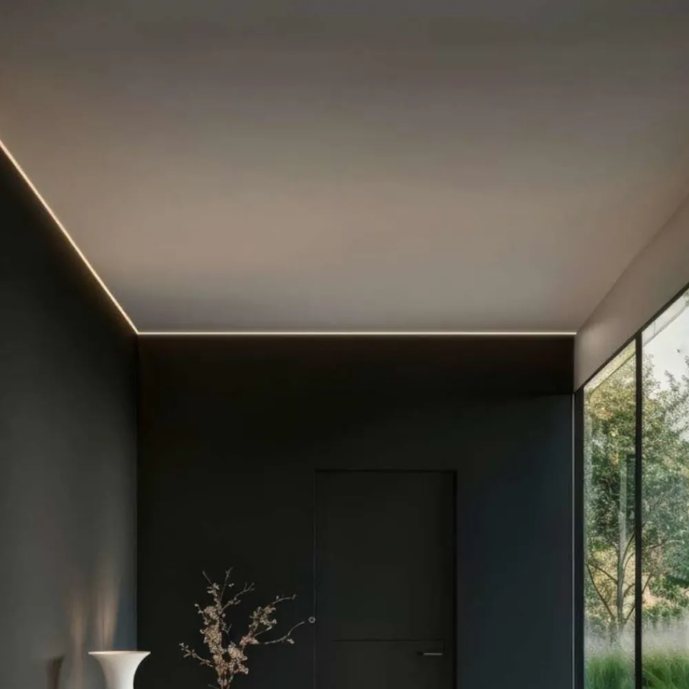 Strisce Led-Gea Luce Profilo anfolare avana 2mt bianco per strisce led max 10mm