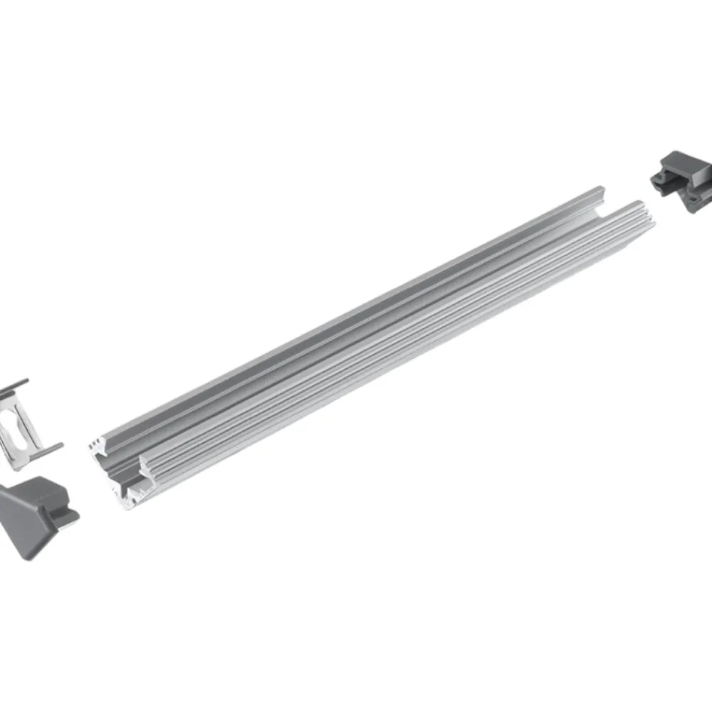 Strisce Led-Gea Luce Profilo angolare grigio 2mt per strip led max 10mm skub