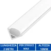 Strisce Led-Ideal Lux Profilo angolare 2mt per strisce led da sottopensile per strip 8mm