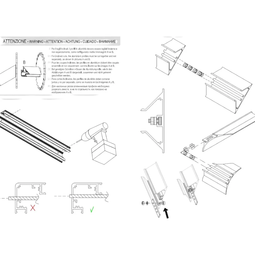 Strisce Led-Gea Luce Profilo angolare oro 2mt lubiana c per n2 strip led max 10mm