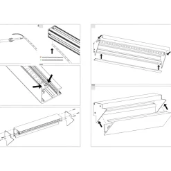 Strisce Led-Gea Luce Profilo angolare oro 2mt lubiana c per n2 strip led max 10mm